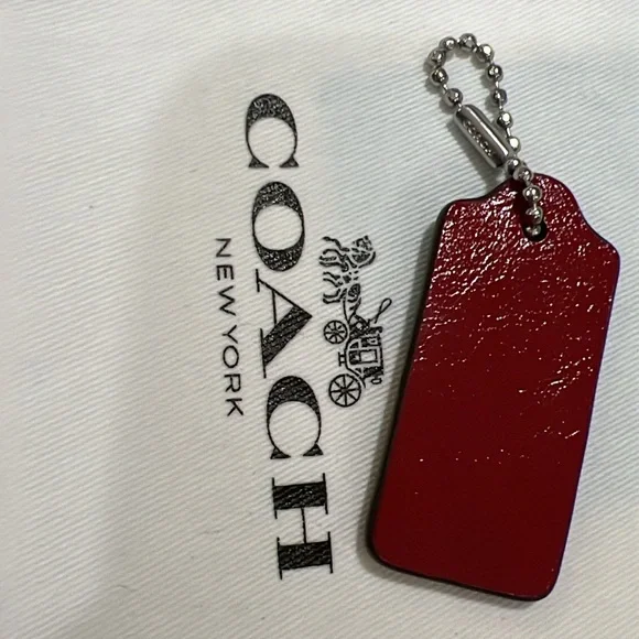 Coach Red Key & Card Holder - Picture 4 of 8